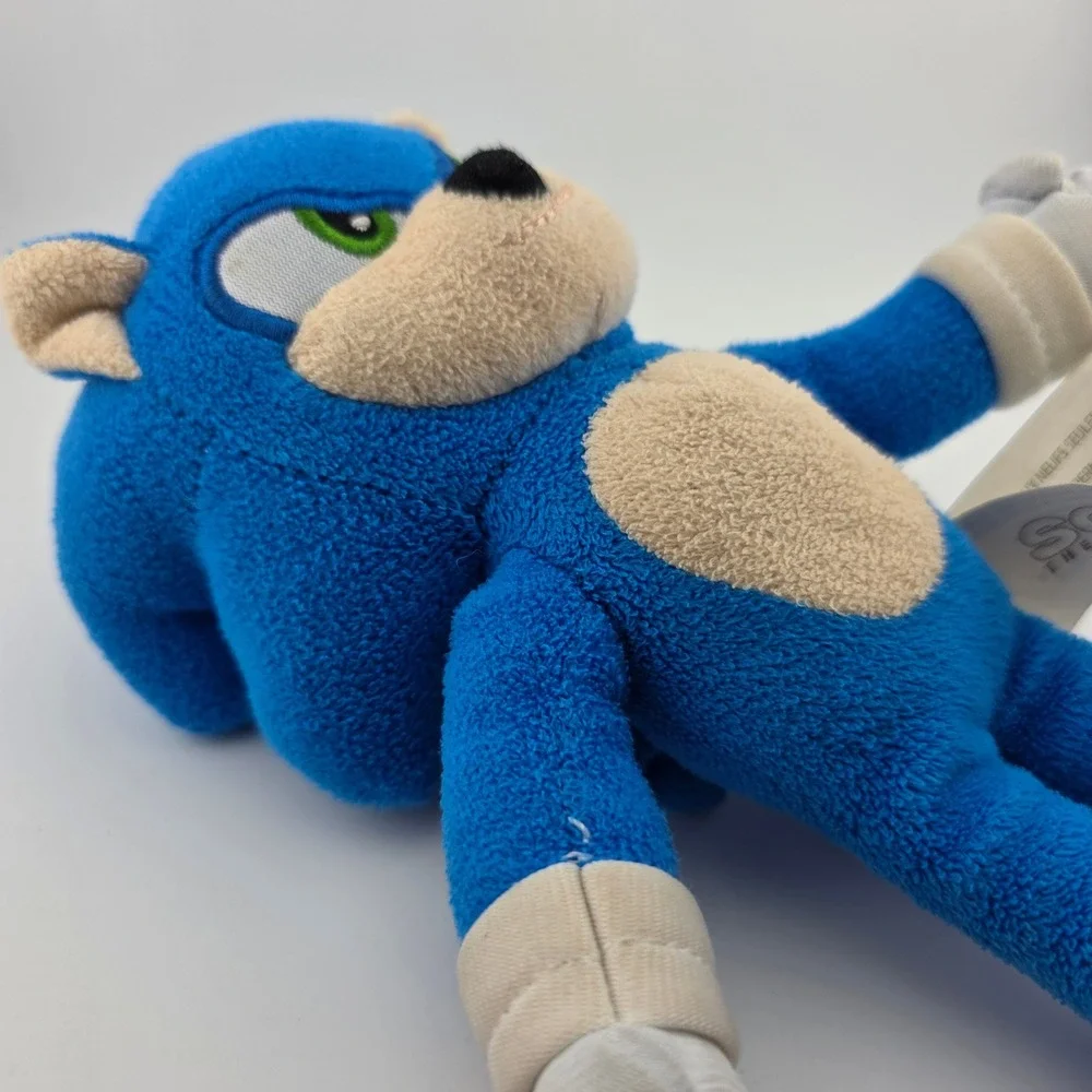 Sonic The Hedgehog 2 Movie Plush‎ Toy Blue Stuffed Animal Kids